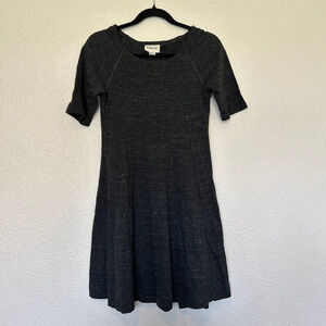 Winter Jersey Ganni T Shirt Short Sleeve Dress Size M 100% Cotton Made In Italy